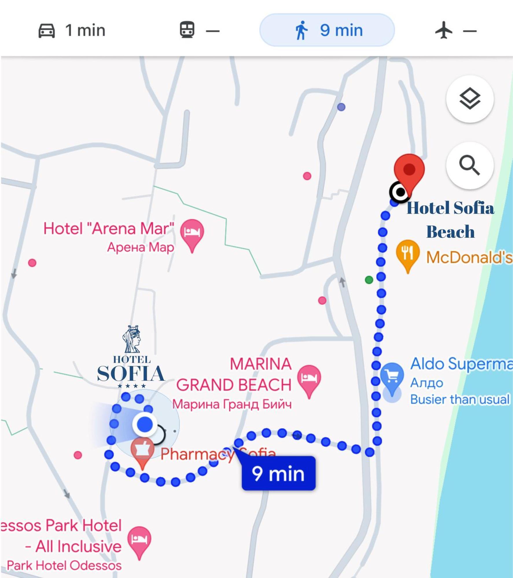 Sofia Hotel 골든샌드 외부 사진